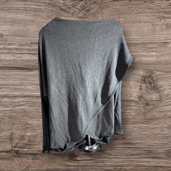 Athleta Charcoal Cowl Neck Sweater - Picture 5 of 8